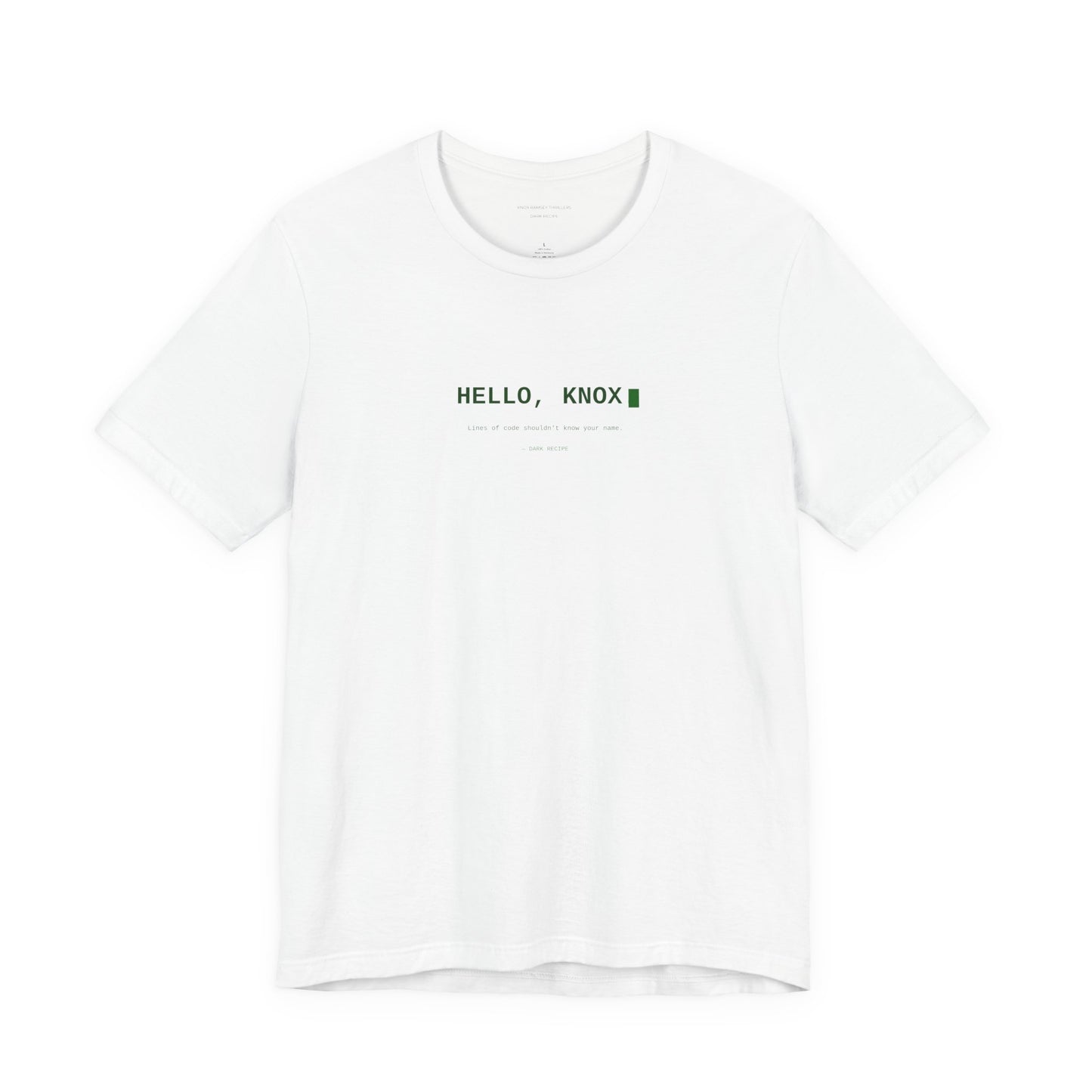 Knox Ramsey Official "Hello, Knox" Terminal Tee — Unisex Jersey