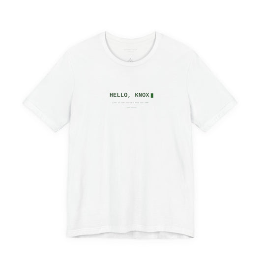 Knox Ramsey Official "Hello, Knox" Terminal Tee — Unisex Jersey