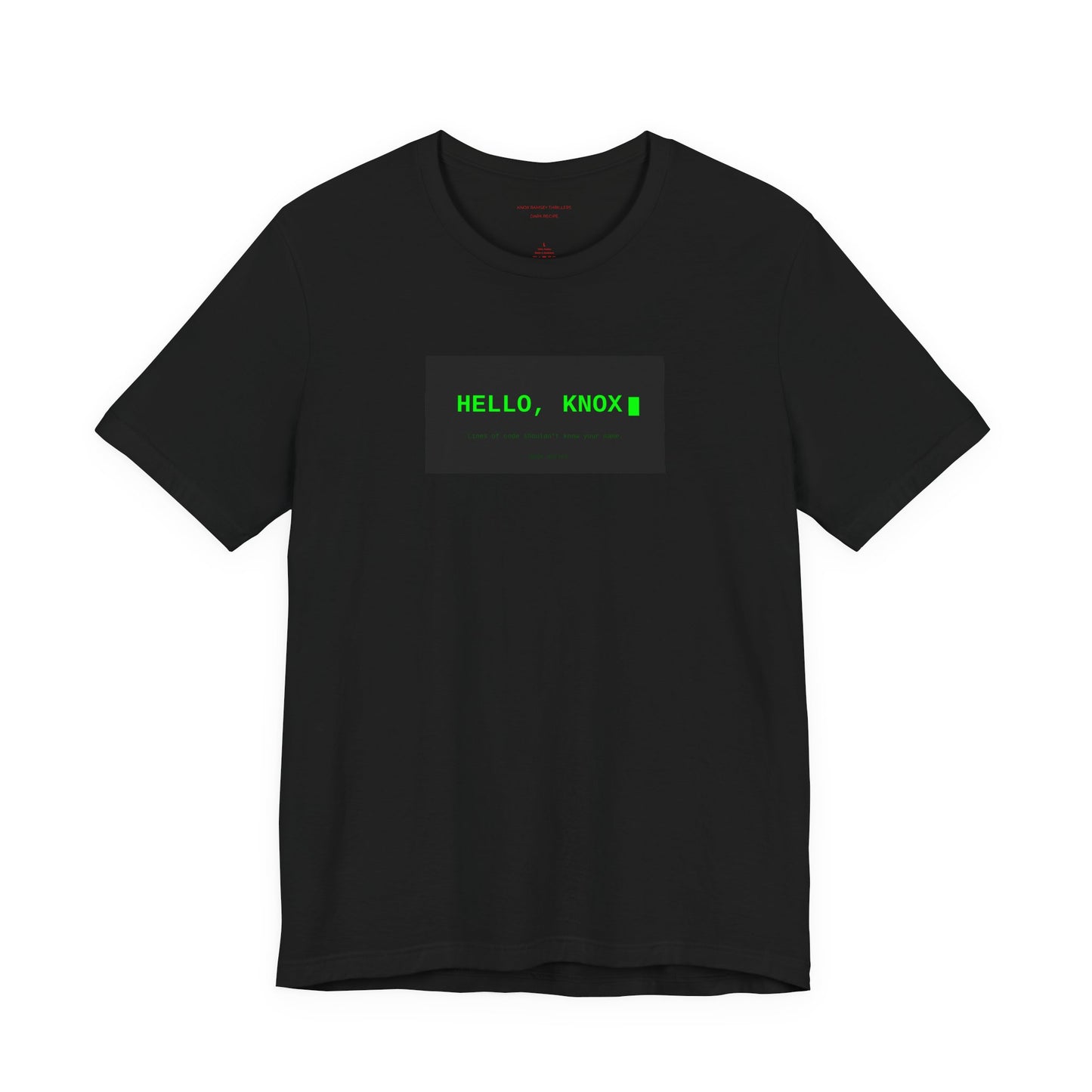 Knox Ramsey Official "Hello, Knox" Terminal Tee — Unisex Jersey
