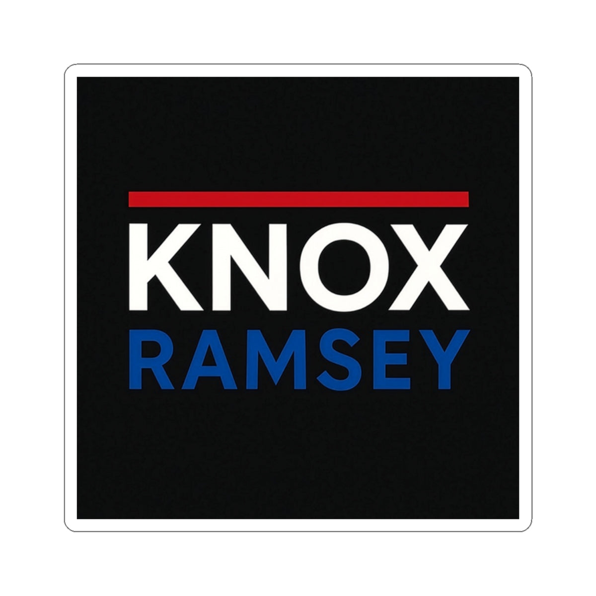Knox Ramsey Official Logo Sticker — "The Logic of Liberty" Die-Cut Vinyl